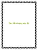 Đọc tâm trạng của bé