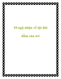 10 ngộ nhận về tật đái dầm của trẻ