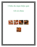 Chữa da mụn hiệu quả với cà chua