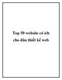 Top 50 website có ích cho dân thiết kế web