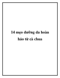 14 mẹo dưỡng da hoàn hảo từ cà chua