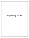 Duyên dáng tóc thu