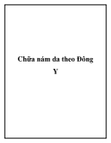 Chữa nám da theo Đông Y