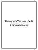 Thương hiệu Việt Nam yếu thế trên Google Search