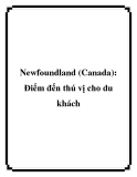 Newfoundland (Canada): Điểm đến thú vị cho du khách