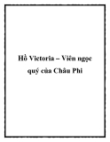 Hồ Victoria – Viên ngọc quý của Châu Phi