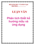  LUẬN VĂN: Phân tích thiết kế hướng mẫu và ứng dụng