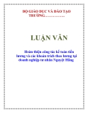 LUẬN VĂN: Hoàn thiện công tác kế toán tiền lương và các khoản trích theo lương tại doanh nghiệp tư nhân Nguyệt Hằng