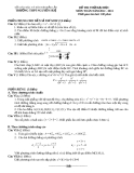ĐÁP ÁN VÀ ĐỀ THI THỬ ĐẠI HỌC - TRƯỜNG THPT NGUYỄN HUỆ - ĐẮK LẮK - ĐỀ SỐ 166