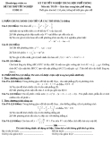 ĐÁP ÁN VÀ ĐỀ THI THỬ TỐT NGHIỆP NĂM 2013 - TRƯỜNG THPT NGUYỄN HUỆ - ĐẮK LẮK - ĐỀ SỐ 19