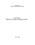 Giáo trình môn Pháp luật Việt Nam đại cương - TS. Đoàn Đức Lương