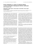 Báo cáo Y học:  Protein methylation as a marker of aspartate damage in glucose-6-phosphate dehydrogenase-deﬁcient erythrocytes