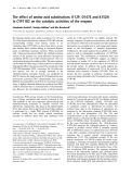 Báo cáo Y học:  The effect of amino-acid substitutions I112P, D147E and K152N in CYP11B2 on the catalytic activities of the enzyme