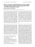 Báo cáo Y học:  Effect of coenzymes and thyroid hormones on the dual activities of Xenopus cytosolic thyroid-hormone-binding protein (xCTBP) with aldehyde dehydrogenase activity