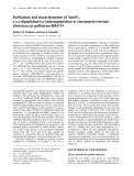Báo cáo Y học:  Puriﬁcation and characterization of VanXYC, a D,D-dipeptidase/D,D-carboxypeptidase in vancomycin-resistant Enterococcus gallinarum BM4174