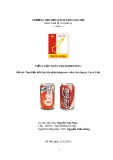 Đề tài: Tìm hiểu thất bại của nhãn hàng new coke của công ty Coca-Cola