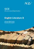 GCE AS and A Level Speciﬁcation English Literature B