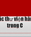 Thư viện các hàm trong C