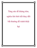 Tăng sức đề kháng tôm, nghêu khi thời tiết thay đổi bất thường để tránh thiệt hại