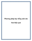 Phương pháp học tiếng anh căn bản hiệu quả.