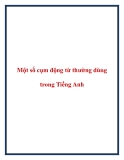 Một số cụm động từ thường dùng trong Tiếng Anh.