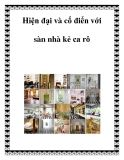 Hiện đại và cổ điển với sàn nhà kẻ ca rô