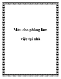 Màu cho phòng làm việc tại nhà