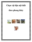 Chọn vật liệu nội thất theo phong thủy