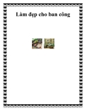 Làm đẹp cho ban công