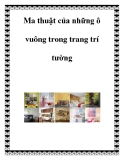 Ma thuật của những ô vuông trong trang trí tường