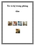 Tủ và kệ trong phòng tắm