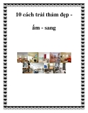 10 cách trải thảm đẹp ấm - sang