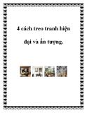 4 cách treo tranh hiện đại và ấn tượng.