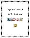 Chọn màu sơn 'kích thích' tâm trạng