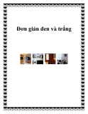 Đơn giản đen và trắng