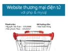 Website thương mại điện tử với php & mysql