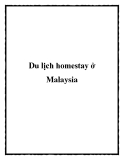 Du lịch homestay ở Malaysia