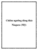 Chiêm ngưỡng dòng thác Niagara (Mỹ)