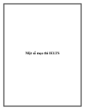 Một số mẹo thi IELTS.