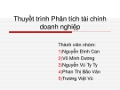 Thuyết trình Phân tích tài chính  doanh nghiệp