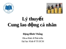 Lý thuyết cung lao động cá nhân