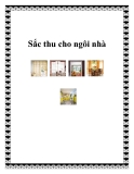 Sắc thu cho ngôi nhà