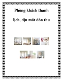 Phòng khách thanh lịch, dịu mát đón thu