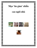 Mẹo 'ăn gian' chiều cao ngôi nhà