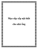 Mẹo sắp xếp nội thất cho nhà ống