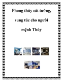 Phong thủy cát tường, sung túc cho người mệnh Thủy