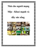 Nhà cho người mạng Mộc - Khoẻ mạnh và đầy sức sống