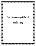 Sai lầm trong thiết kế chiếu sáng