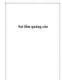 Sai lầm quảng cáo