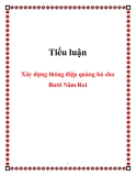 Tiểu luận: Xây dựng thông điệp quảng bá cho Bưởi Năm Roi